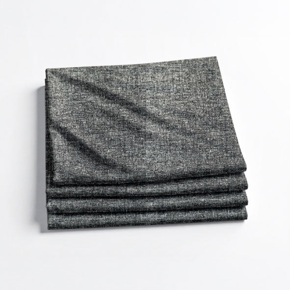 Arcadia Obsidian Silicon Coated Blockout 3-Strand Curtain