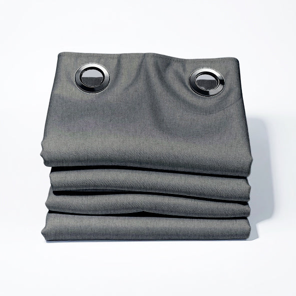 Reverie Cinder TPU Blockout Eyelet Curtain