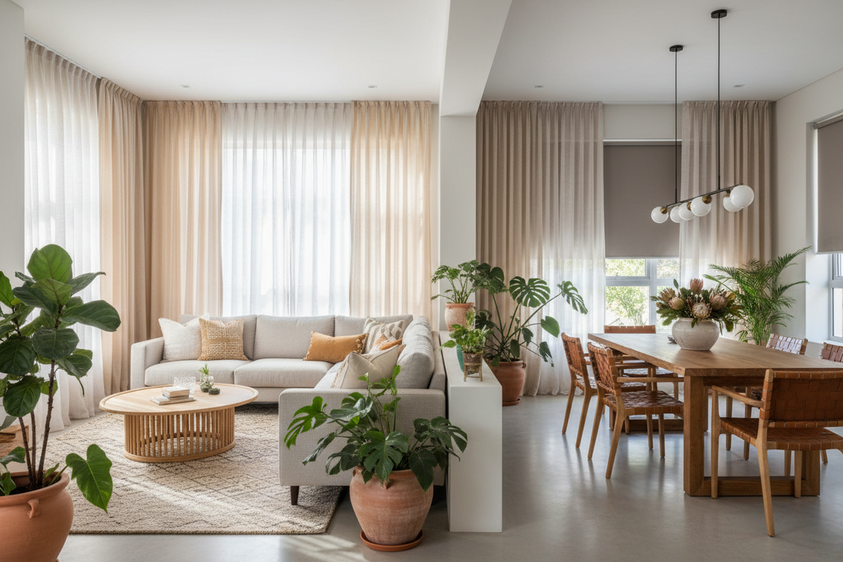 Living Room Window Coverings