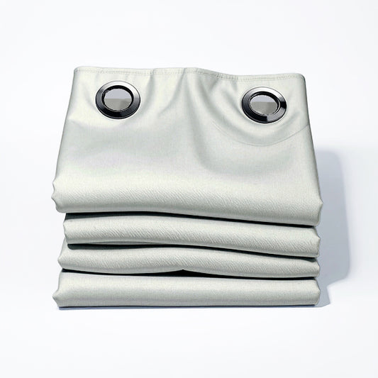 Foundation Pearl Silicon Coated Blockout Eyelet Curtain