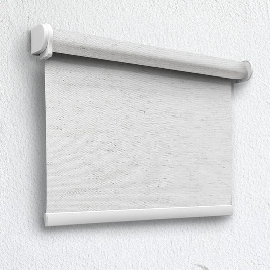 Lustre Blanc Light-Filtering Roller Blinds